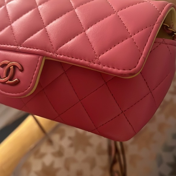 Chanel Sunglasses Holder with Chain in Rainbow Pink π π - Picture 14 of 17